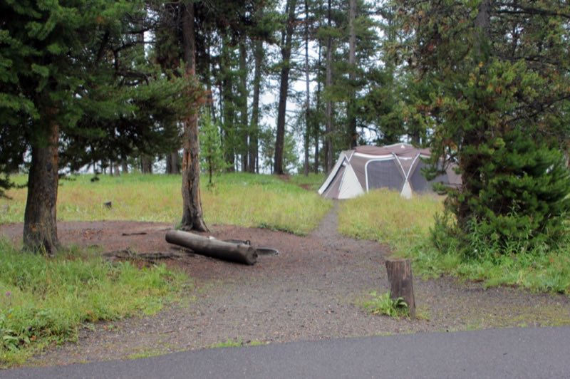 Tent at campground
