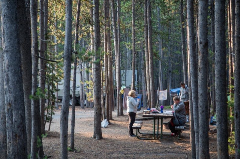 Campsite in the Canyon Campground