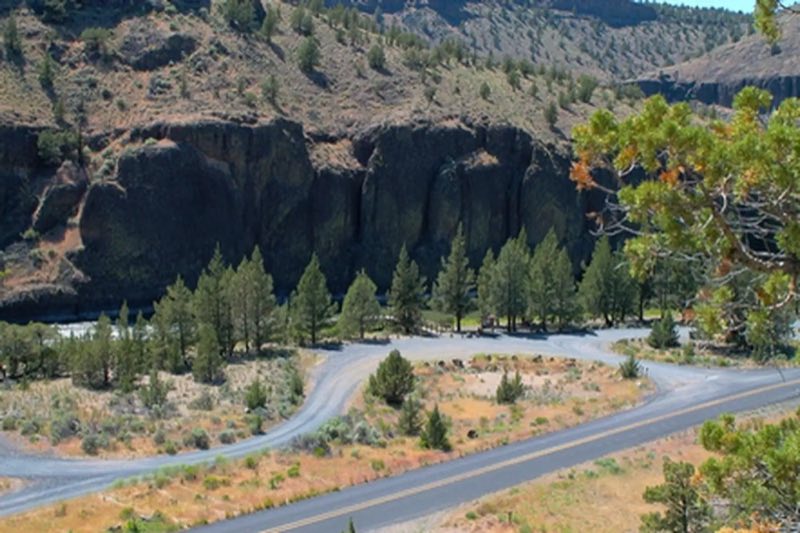Overlooking the Chimney Rock Campground