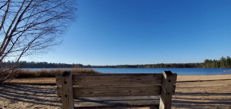Shoreline View at Colwell Lake Campground