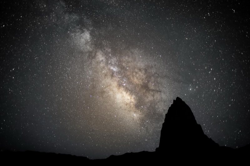 Cathedral Valley at night