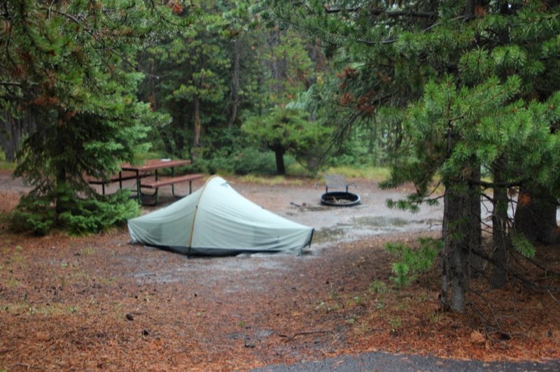Tent at campsite