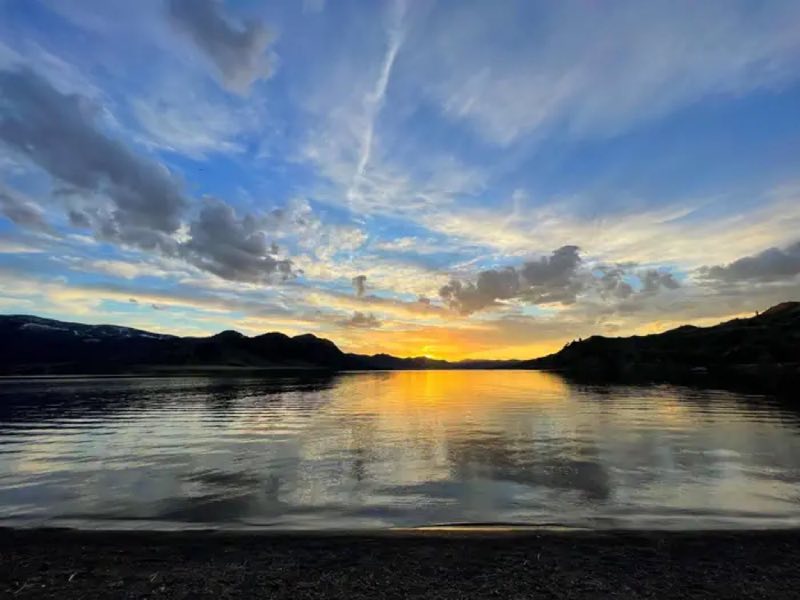 Sunset at neighboring Rec Site, Departure Point