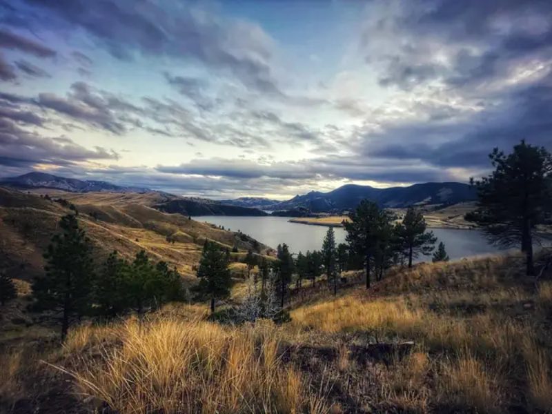 View from Juniper Trail. Trail accessed at Log Gulch