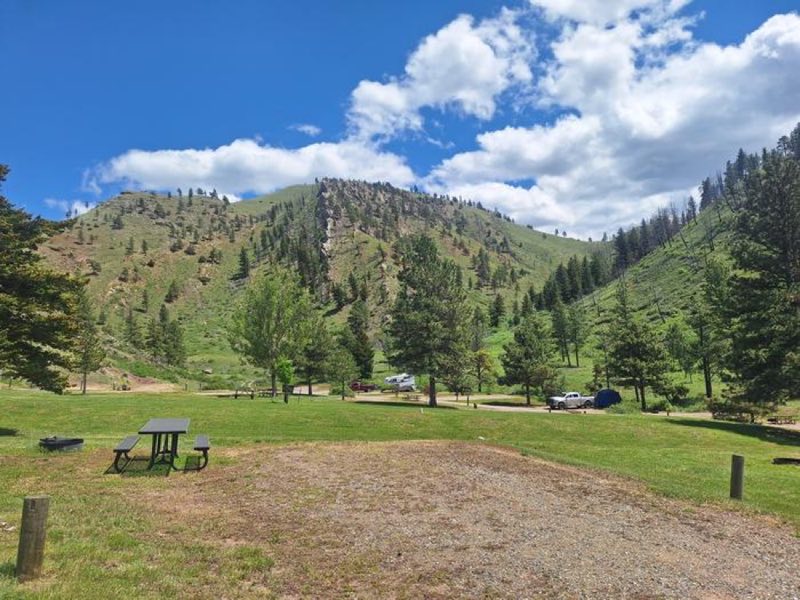View to the east from upper campground