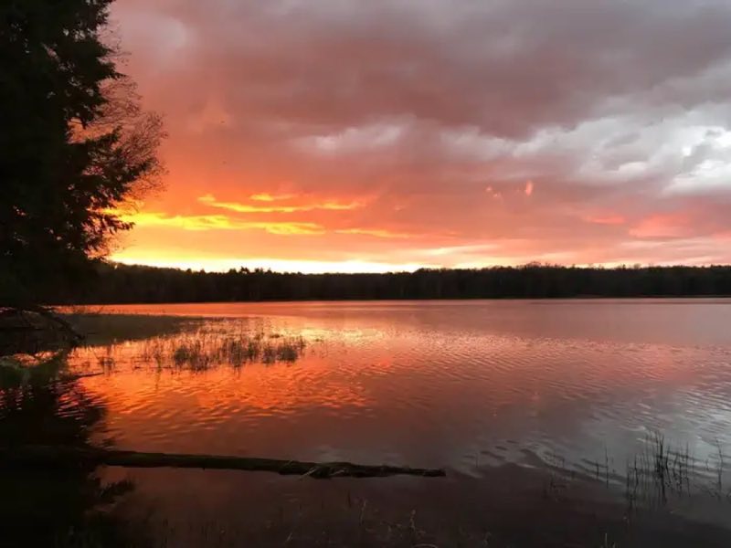 Sunset over the Lake