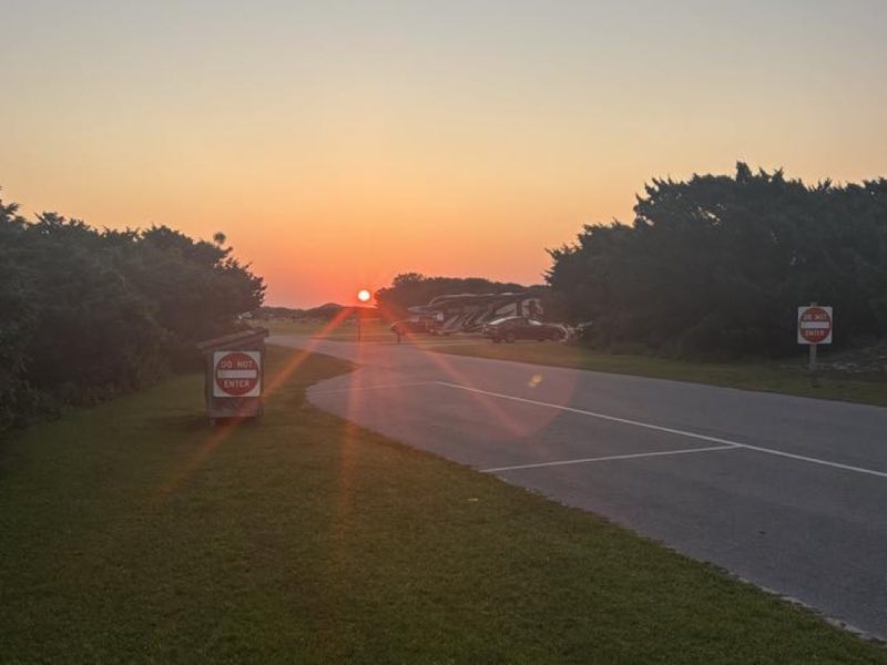 Sunrise over Ocracoke Campground