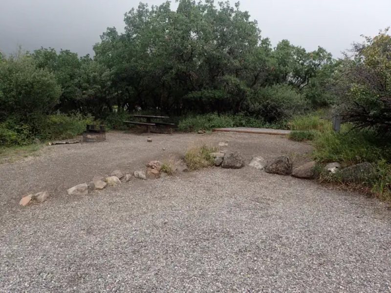 One of South Rim Campground's electric sites