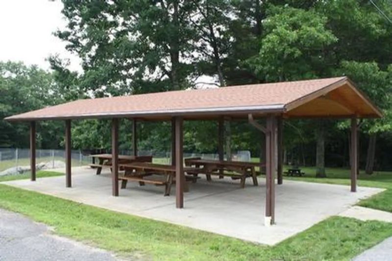 Shelter #3 is located at 518 East Hartford Avenue, in Uxbridge, MA. It is not located at the park near the beaches. You can travel to the park beaches by vehicle or hike to the beaches about 1.5 miles away at 25 West Hill Road, Northbridge, MA 01534.